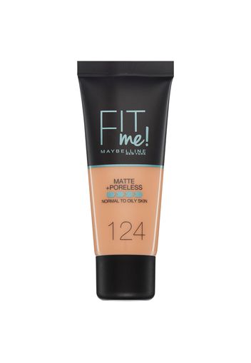 Maybelline Fit Me! Matte and Poreless Foundation 30ml (Various Shades) - 124 Soft Sand