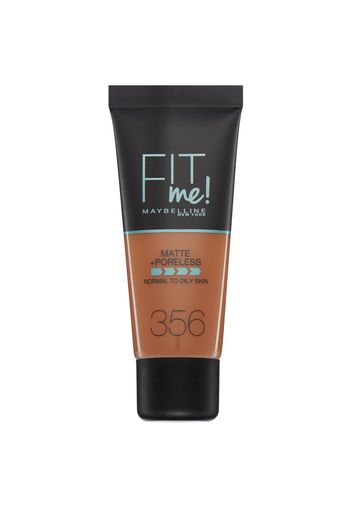 Maybelline Fit Me! Matte and Poreless Foundation 30ml (Various Shades) - 356 Warm Coconut