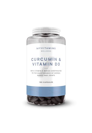 Myvitamins Curcumin & Vitamin D Capsules - 60Capsules