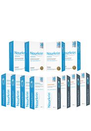 Nourkrin Woman Hair Growth Supplements 12 Month Bundle with Shampoo and Conditioner x4 (Worth £623.56)