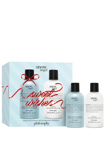 philosophy Christmas 2023 Snow Angel Cleanse and Moisturise Shower Gel 240ml Giftset (Worth £25.00)