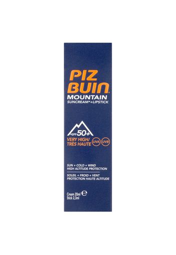 Piz Buin Mountain Sun Cream and Lipstick - Very High SPF50+