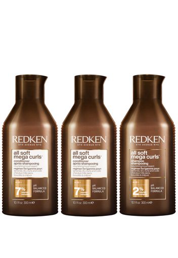 Redken All Soft Mega Curl Hydrating and Nourishing Shampoo with Conditioner Duo for Curly and Coily Hair