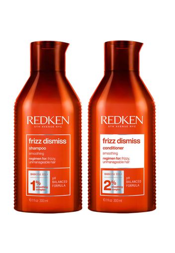 Redken Frizz Dismiss Shampoo and Conditioner Bundle for Smoothing Frizzy Hair