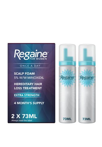 Regaine Women's Once A Day Hair Loss and Regrowth Scalp Foam Treatment with Minoxidil 2 x 73ml