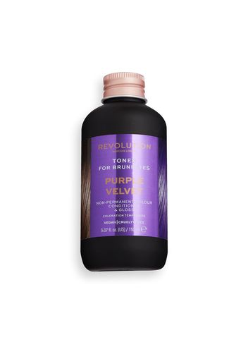 Revolution Hair Tones for Brunettes 150ml (Various Shades) - Purple Velvet