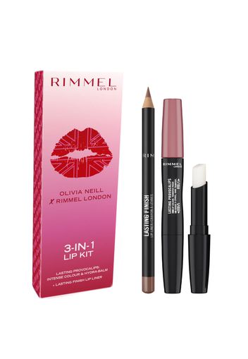 Rimmel London x Olivia Neill Exclusive Lip Kit - Nude (Worth £13.98)