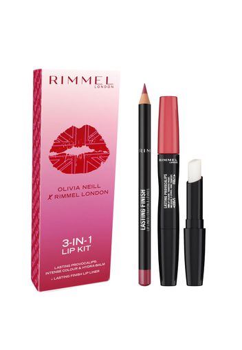 Rimmel London x Olivia Neill Exclusive Lip Kit - Mauve (Worth £13.98)