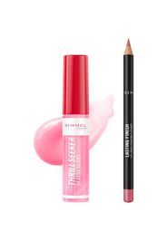 Rimmel Thrill Seeker Glassy Gloss and Lasting Finish Lip Liner (Various Shades) - 150 Pink Candy