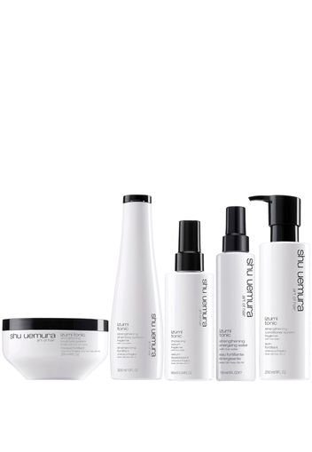 Shu Uemura Art of Hair Izumi Tonic Rice Water Shampoo, Conditioner, Hair Mask, Serum and Tonic Water Routine