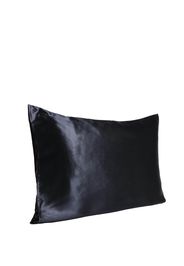 Slip Silk Pillowcase - Queen (Various Colours) - Black