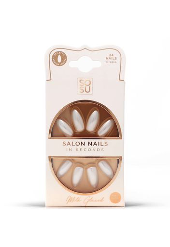 SOSU Cosmetics Glazed False Nails - Milk