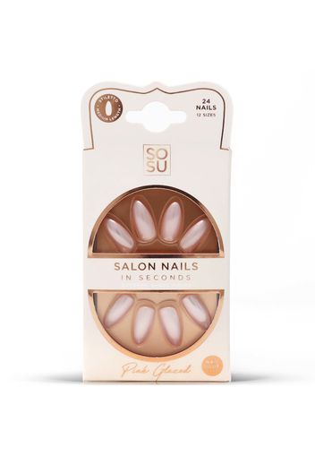 SOSU Cosmetics Glazed False Nails - Pink