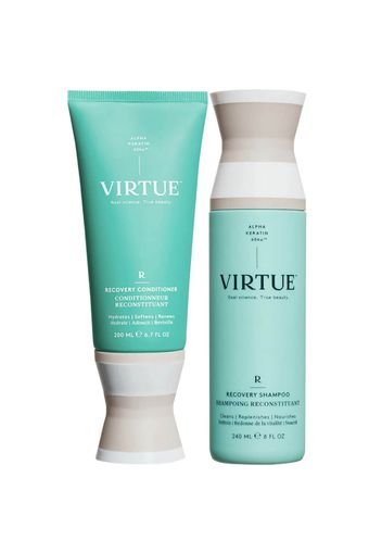 VIRTUE Recovery Shampoo and Conditioner Duo For Dry, Damaged and Coloured Hair