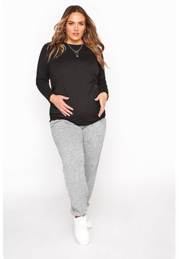 Bump it up maternity grey marl brushed lounge pants