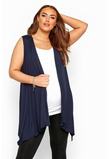 Bump it up maternity ärmellose weste in langem schnitt  navy