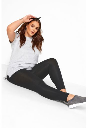 Große größen softtouch leggings  schwarz 71cm > 64-64