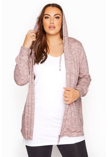 Große größen pinkfarbene space kapuzenjacke 50-52