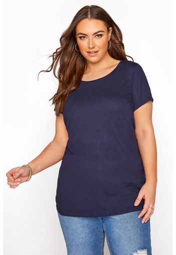 Große größen marineblaues basic tshirt  42