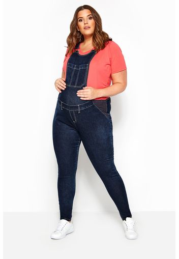 Bump it up maternity latzhose  jeansblau