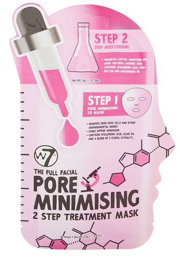 Pore minimizing 2 step treatment mask