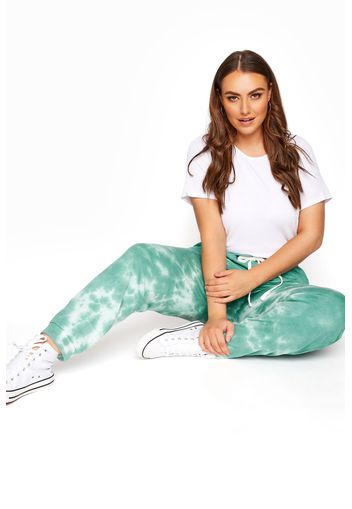 Große größen green tie dye joggers 54-56