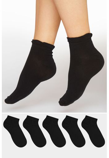 5er pack schwarze sneaker socken