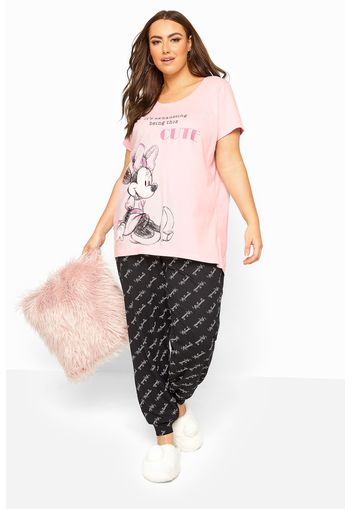 Disney minnie maus pyjama set, rosa