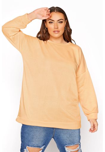 Große größen peach cotton jersey sweatshirt 50