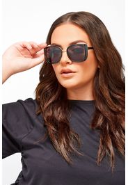 Oversized sonnenbrille mit dickem rahmen  schwarz