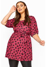 Bump it up materntity wickel top mit dalmatiner print, pink