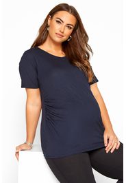 Bump it up maternity vausschnitt tshirt  dunkelblau