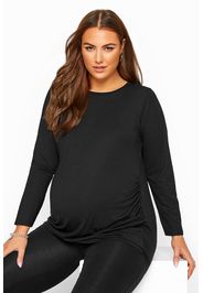 Bump it up maternity langärmeliges top  schwarz