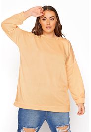 Große größen peach cotton jersey sweatshirt 50