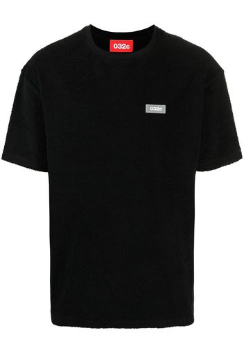 032c T-Shirt mit Logo-Patch - Schwarz