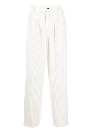 032c corduroy four-pocket straight-leg trousers - Weiß