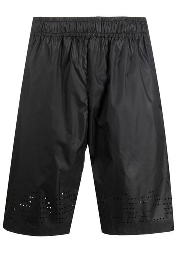 032c Joggingshorts mit perforiertem Detail - Schwarz