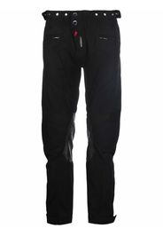 032c logo-patch straight-leg trousers - Schwarz