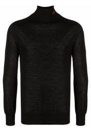 032c fine-knit roll-neck jumper - Schwarz