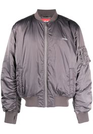 032c chest logo-print bomber jacket - Grau