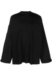 032c multiple-patches organic cotton sweatshirt - Schwarz