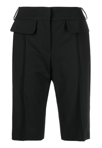 0711 tailored knee-length shorts - Schwarz