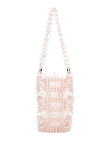 0711 bead-embellished tote bag - Rosa