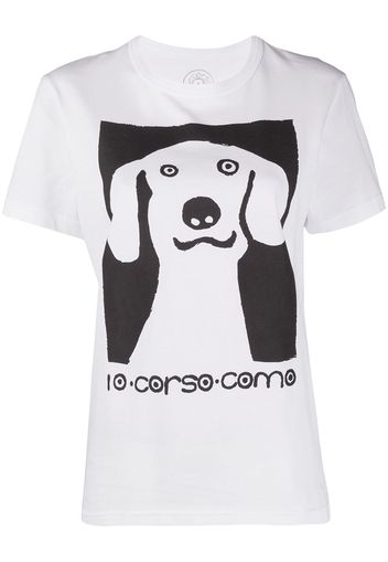 10 CORSO COMO T-Shirt mit grafischem Print - Weiß
