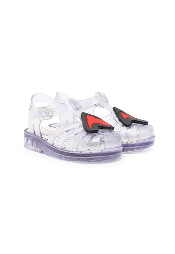 10 CORSO COMO Jelly-Sandalen mit Herzdetail - Blau