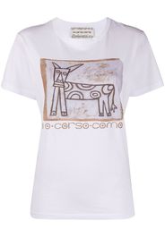 10 CORSO COMO T-Shirt mit grafischem Print - Weiß