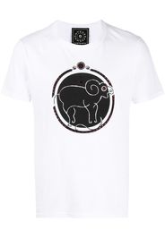 10 CORSO COMO T-Shirt mit grafischem Print - Weiß