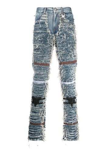 1017 ALYX 9SM Gerade Distressed-Jeans - Blau