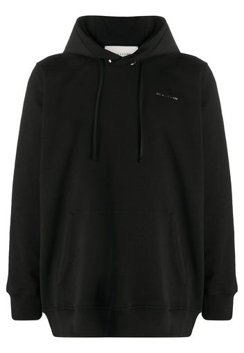 1017 ALYX 9SM Oversized-Kapuzenpullover mit Logo - Schwarz