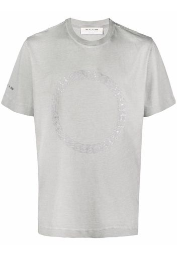 1017 ALYX 9SM T-Shirt mit grafischem Print - Grau